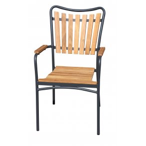 Teak Alu kombinations stole Havemøbelhuset Teak Alu kombinations stole Havemøbelhuset