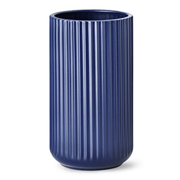 Lyngby Vase 20 cm Mat Blå Fremstillet i elegant porcelæn